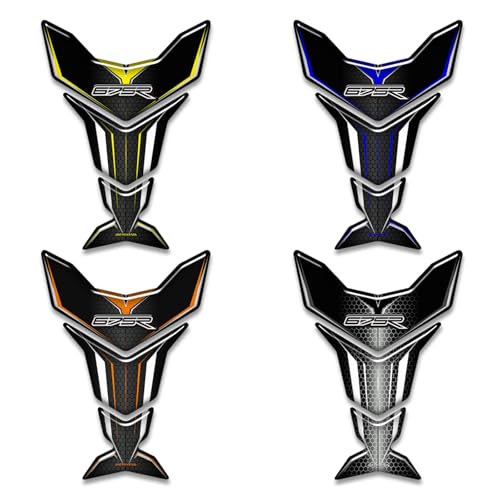 Motorcycle 3D Tank Pad Compatible with Triumph Street Triple Daytona 675 765R RS Stickers Gas Kit Knee Fish Bone Tank Pad Decals Fit for 675 765 R RS Stickers Decals Tank Protection Waterproof (A-16) - color: A-16