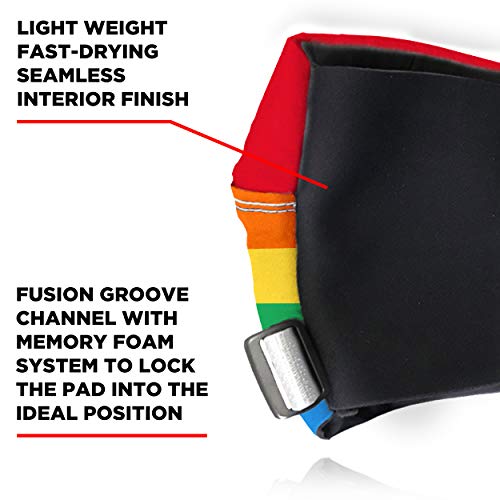 187 Killer Pads Slim Knee Pad for Skate and Skateboarding - color: Rainbow, size: Medium