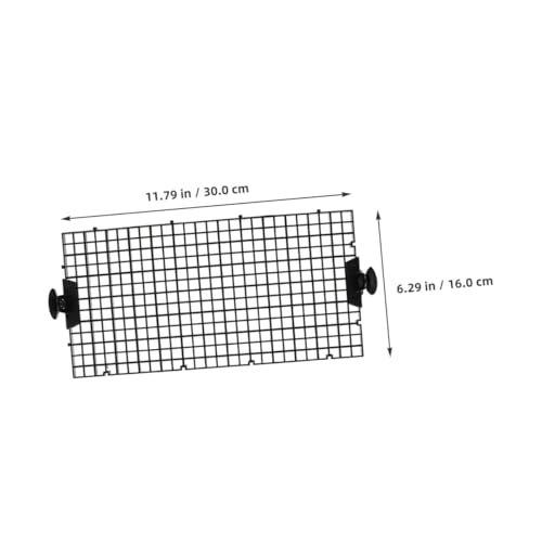 Fish Tank Divider Set with 8 Black Plastic Grid Panels and 20 Suction Cups, 30x15cm Aquarium Isolation Boards for Betta Fish Breeding and Tank Separation
