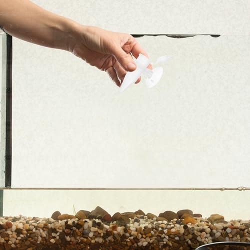 Cabilock 5pcs Mini Aquarium Feeder Tube with Suction Cup Automatic Shrimp Dropper Feeder for Small Fish Tank Breeding and Ornamental Fish