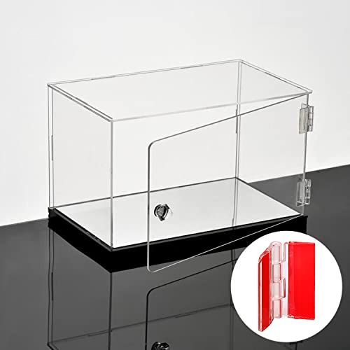12 Pcs Acrylic Self Adhesive Small Transparent Continuous Hinge Tools for Cabinet Drawer Furniture DIY Display Stand 45x35 mm