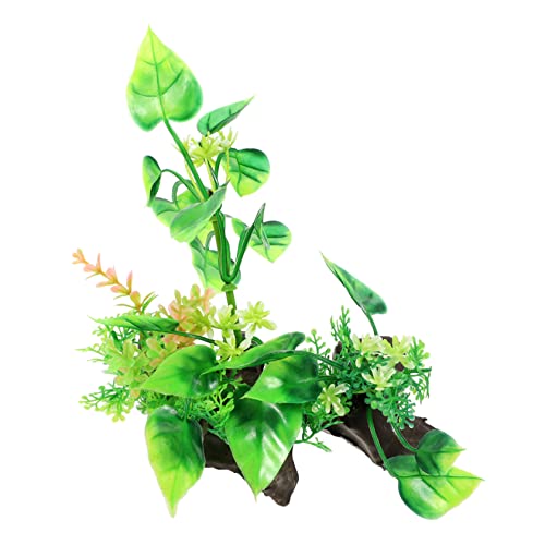 Decorative Aquarium Grass Plant Realistic Compact Fake Plant for Fish Tank Decoration for Desktop Aquariums Underwater Landscape and Easy to Maintain