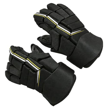 Ice Hockey Gloves for Young Players, 10 in / 25.4 cm, Protective Gear with High-Density Foam Padding, Flexible, Waterproof & Breathable for Ice, Roller, Field Hockey