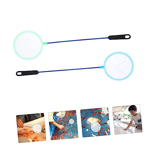 Toyvian Portable Fishing Net Dense Mesh Fish Tank Net for Easy Catching Fish and Shrimp Compact and Lightweight