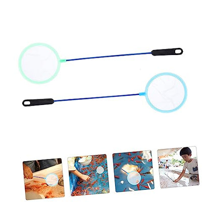 Toyvian Portable Fishing Net Dense Mesh Fish Tank Net for Easy Catching Fish and Shrimp Compact and Lightweight