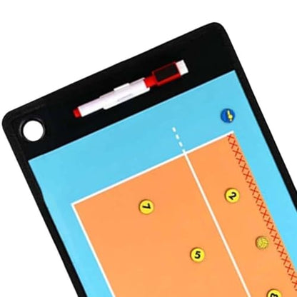 Volleyball Magnetic Tactic Board with Pen Volleyball Coaching Clipboard for Training Match Portable Volleyball Strategy Board