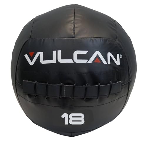VULCAN Soft Medicine Ball – Durable High-Performance Weighted Exercise Ball for Core Workouts, Wall Ball Throws, Squats, and Partner Drills | Ideal for Home Gym and Functional Fitness Training - style: 20 lb Medicine Ball