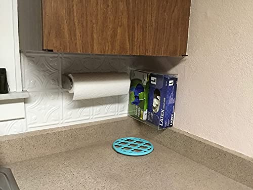 Cq acrylic Rubber Glove Holder for Wall Mount,Clear Disposable Glove Dispenser and Glove Box on Wall,Multipurpose Wall Floating Mask Dispenser and Medical Gloves Rack Storage,10.2”x5.3”x3.5” Pack of 1 - size: Can hold 1 boxes