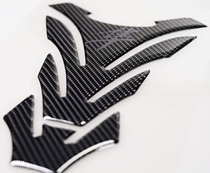 Real Carbon Fiber Motorcycle Tank Pad Gas Oil Fuel Tank Pad Vinyl Decal Tank Protector Motorcycle Stickers For HAYABUSA All Models（Grey）