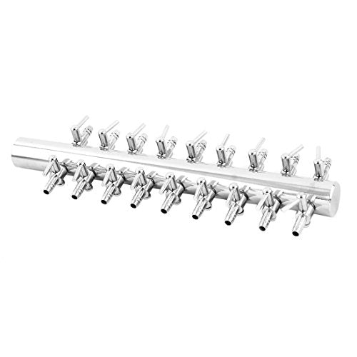 uxcell Aquarium 18 Way Inline Manifold Air Flow Pump Tubing Splitter Lever Control Valve