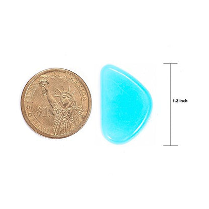 Glow Stones, Glowing in the Dark Pebbles 150pcs for Walkways, Window, Yard Grass, Driveway, Outdoor Decor DIY Decorative Gravel Stones, Fish Tank Decoration (Blue)