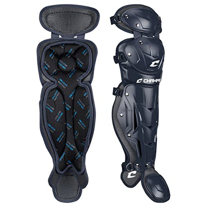 Champro Optimus Pro Catcher/Umpire Leg Guards - color: Navy, size: 14.5"