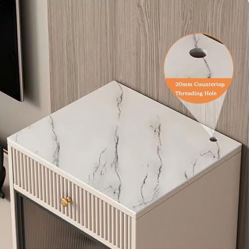 Sweeper Robot Storage Cabinet Sweeping Robot Storage Cabinet Shelf Robot Living Room Sideboard Fish Tank Cabinet Living Room Sideboards Sweeper Organizer(White,60x45x105cm)