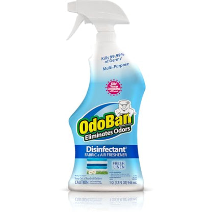 OdoBan Ready-to-Use Disinfectant and Odor Eliminator, Made in the USA, Fresh Linen Scent, 32 Ounce Spray Bottle - size: 32 Fl Oz (Pack of 1)