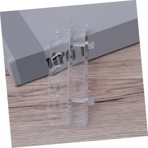 WOONEKY Acrylic Aquatic Plant Holder Rack for Aquarium Tools Storage Compact Design for Scissors Tweezers and Scrapers High Transparency and Durable Water Plant Maintenance Equipment