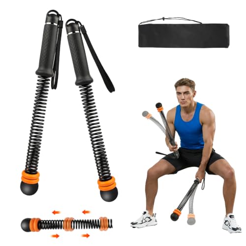 Weighted Ropeless Battle Ropes, Adjustable Resistance & Portable Cordless