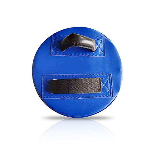 PU Leather Round Taekwondo Karate Punch Strike & Kick Pad Punching Striking & Kicking Target Shield for Boxing Training Practice - color: Red Shield