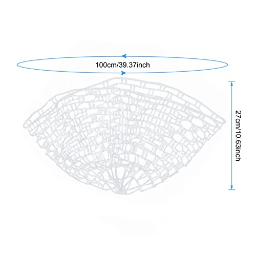 Replacement Fly Fishing Landing Net, Non Snag Soft Rubber Mesh Fishing Net Replacement, 100cm Depth Catch and Release Knotless Net for Trout Bass Carp Fish Friendly for Fly Fishermen