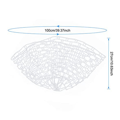 Replacement Fly Fishing Landing Net, Non Snag Soft Rubber Mesh Fishing Net Replacement, 100cm Depth Catch and Release Knotless Net for Trout Bass Carp Fish Friendly for Fly Fishermen
