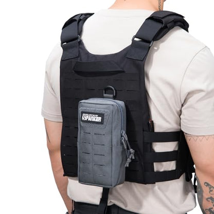 EXCELLENT ELITE SPANKER Tactical MOLLE Pouch EDC Utility Pouches Gadget Organizer Phone Holder Waist Bag Tool Pouch - color: Grey