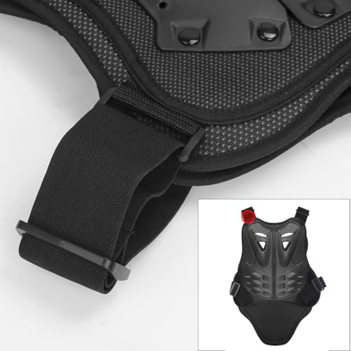 PELLOR Motorcycle Armor Vest Chest Back, Motocross Body Guard Vest Skiing Riding Skating Anti-Fall Vest Protective Gear - size: Small