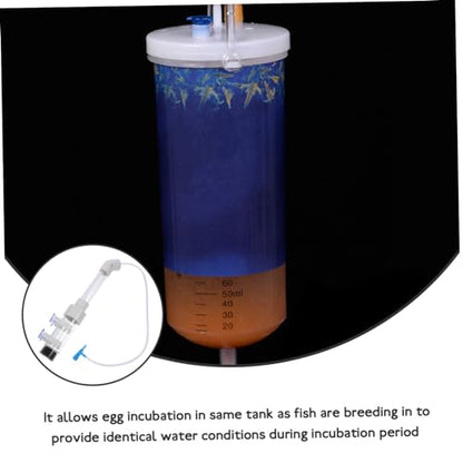Happyyami Aquarium Cichlid Fish Hatchery Incubator Tumbler for Egg Hatching Mouth-Brooding and Breeding Same Tank for Optimal Water Conditions