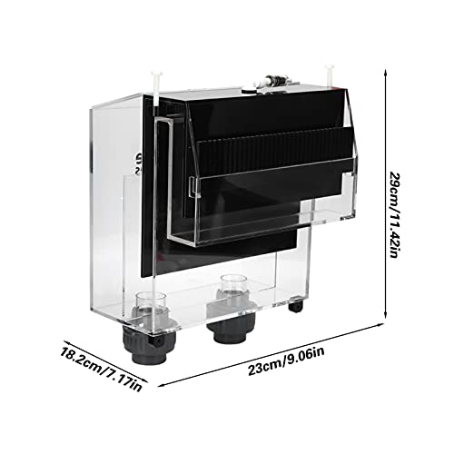 Quality Acrylic Self Start Siphon Hang On Overflow Box Super Quiet for Fish Tank Aquarium