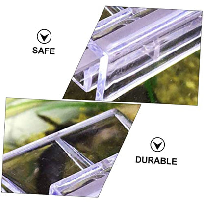 BESPORTBLE 20pcs Acrylic Support Bracket for Aquarium Cover Transparent Fish Tank Cover Frame Holder for Tank for Open and Reptile Habitats