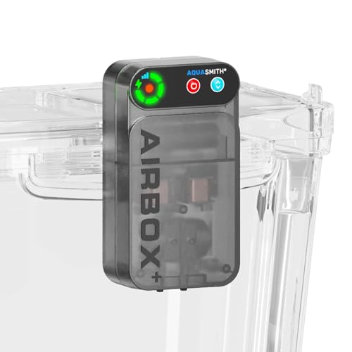 Live Bait Aerator,Ultra-Long Battery Life,Rechargeable Aquarium Air Pump 4w/64GPH(3000mAh Dual Hole) IPX4 Magnetic Charging Design,Suitable for Fishing Enthusiasts,with Hose and Stone