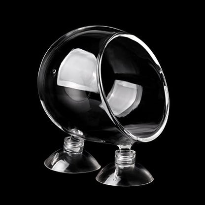 Aquarium Plant Decoration with 2 Suction Cups for Fish Tank, Glass