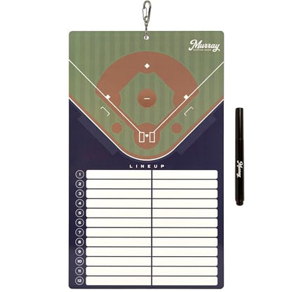 Murray Sporting Goods Baseball Team Colors Dry Erase Coaches Clipboard - style: Navy