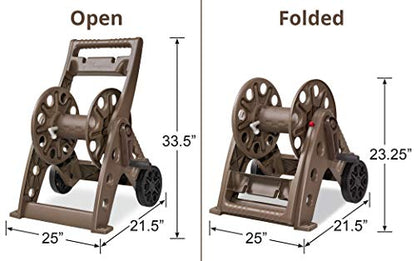 Liberty Garden Products 514 Two Wheel, Hose Cart, Plastic,bronze (Assembly required) - style: Hose Cart