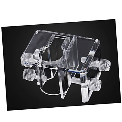BESPORTBLE Aquarium Fixed Clip Water Pipe Clamp in Acrylic for Fish Tank Hose (Size s 5-20mm)