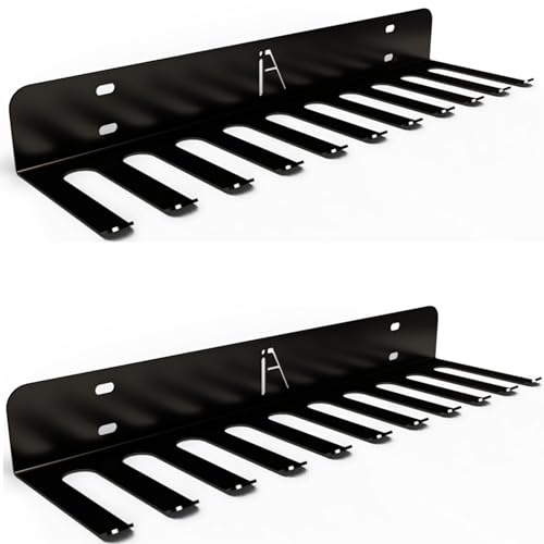 Gym Storage Rack Wall Mount 2 Pack, Cable Attachment Organizer, USA Made - style: OMEGA BEAST RACK (2-PACK)