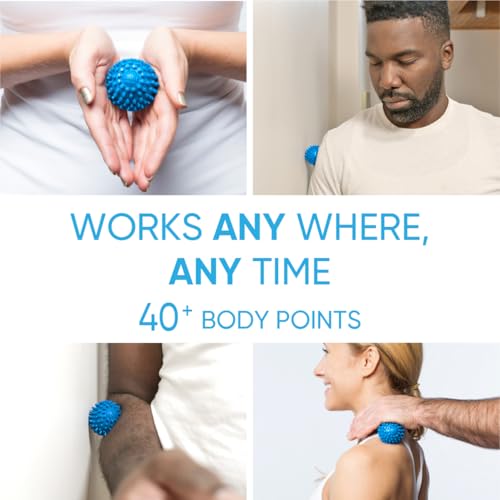 Dr. Cohen's acuball-Mini - Heatable Deep Tissue Massage Ball - Trigger Point Massage Therapy for Myofascial Release - Spiky Foot & Back Massager Ball for Targeted Pain Relief (Pack of 2) - color: Acuball Mini - Pack of 2