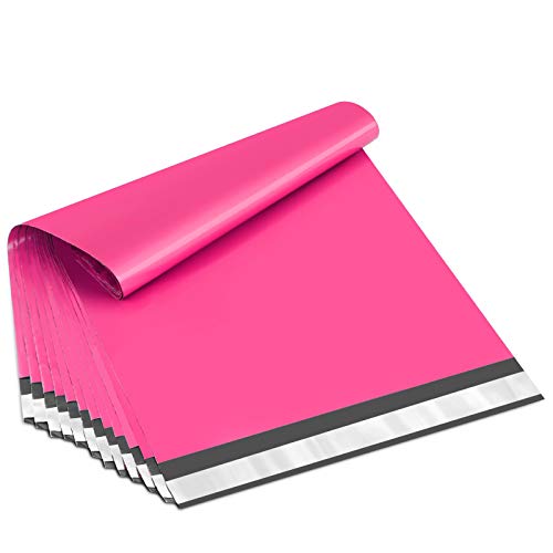 UCGOU Poly Mailers 14.5x19 Inch Hot Pink 100 Pack Large Shipping Bags #7 Strong Thick Mailing Envelopes Self Sealing Adhesive Waterproof and Tear Proof Shipping Bags for Clothes - color: Hot Pink, size: 14.5x19" 100PC