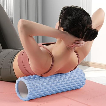 Sports Foam Roller - High-Density Muscle Massager, Deep Tissue Trigger tharapy | Ideal for Physical tharapy, Yoga Pilates and Exercise Recovery, Relieve Muscle Soreness and Improve Flexibility