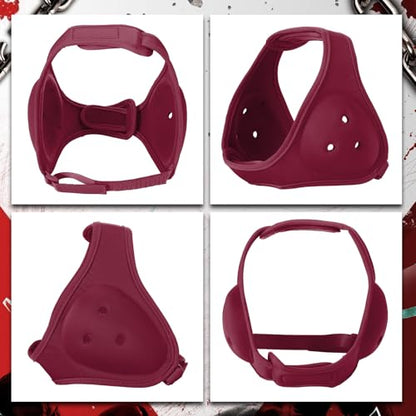 Tellegloww Wrestling Headgear for Kids, Youth - color: Dark Red, style: Classic Style