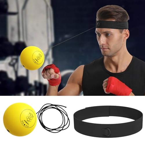 Boxing Reflex Ball Set Headband Reflex Training Tool, Funny Workout, Adults
