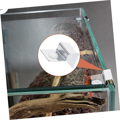 Quick Assembly Aquarium Clips Fish Tank Glass Cover Bracket Stainless Steel Support Holders 10mm for Easy Water Change