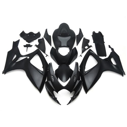Matte Black ABS Plastics Fairing Kit Fit for Suzuki GSXR600 GSXR750 2006 2007 K6 06 07 Injection Mold Bodywork Body Kits - size: Style 19