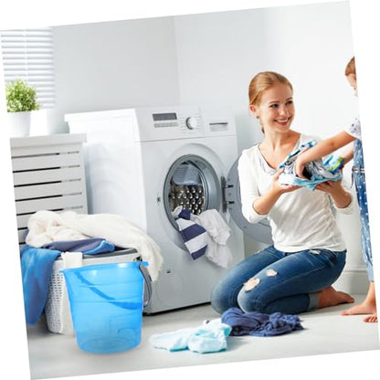 Portable Wash Bucket Handle Plastic Beach Bucket for Fishing Laundry Dorm