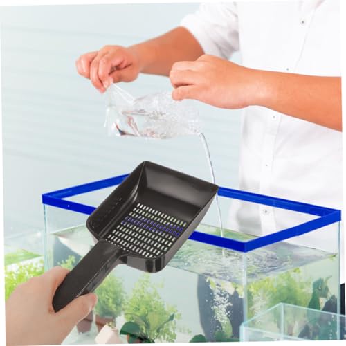 Toddmomy 2pcs Aquarium Gravel Scoop Tool for Efficient Sand Removal Fish Tanks Gardens and Lizard Habitats Sturdy Versatile and Sand Cleaning