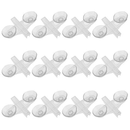 DGZZI Suction Cup Holder 12PCS White Aquarium Fish Tank Breeding Divider Suction Cup Clip Bracket