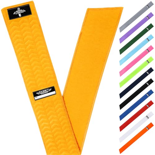 Exxact Sports Streamer Football Towel with Hook & Loop (Gold) - color: Gold