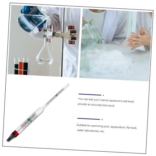 PRETYZOOM 1set Hydrometer Testing Tool Measuring Cylinder for Aquaculture Accurate Densitometer for Fish Tanks Simplifies Seawater Monitoring