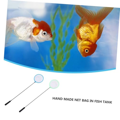 20 Pcs Betta Fish Stainless Steel Handwritten net Accessories net Bag Aquarium Goldfish net Alloy Fish
