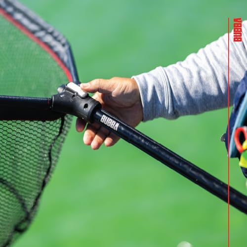 Bubba Telescoping Net with Non-Slip Grip, Collapsible, Adjustable, Durable Aluminum, Lightweight, for Fishing, Boating, and Outdoors - size: Large