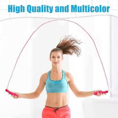 Honoson 100 Pcs Jump Ropes Bulk for Kids 7.8ft Adjustable,Multicolor - color: Multicolor