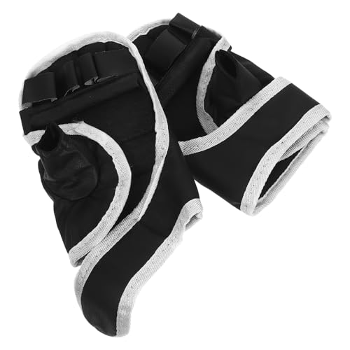 BESPORTBLE Boxing Gloves Wrist Wraps Half-Finger Kickboxing Gloves Breathable Palm for Men and Women Taekwondo Sparring Punching Bag Workout